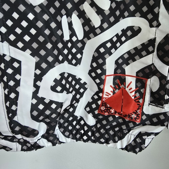 Members Only x K. Haring, New, Full Zip Windbreaker Jacket, Men's Size Small - Picture 6 of 11